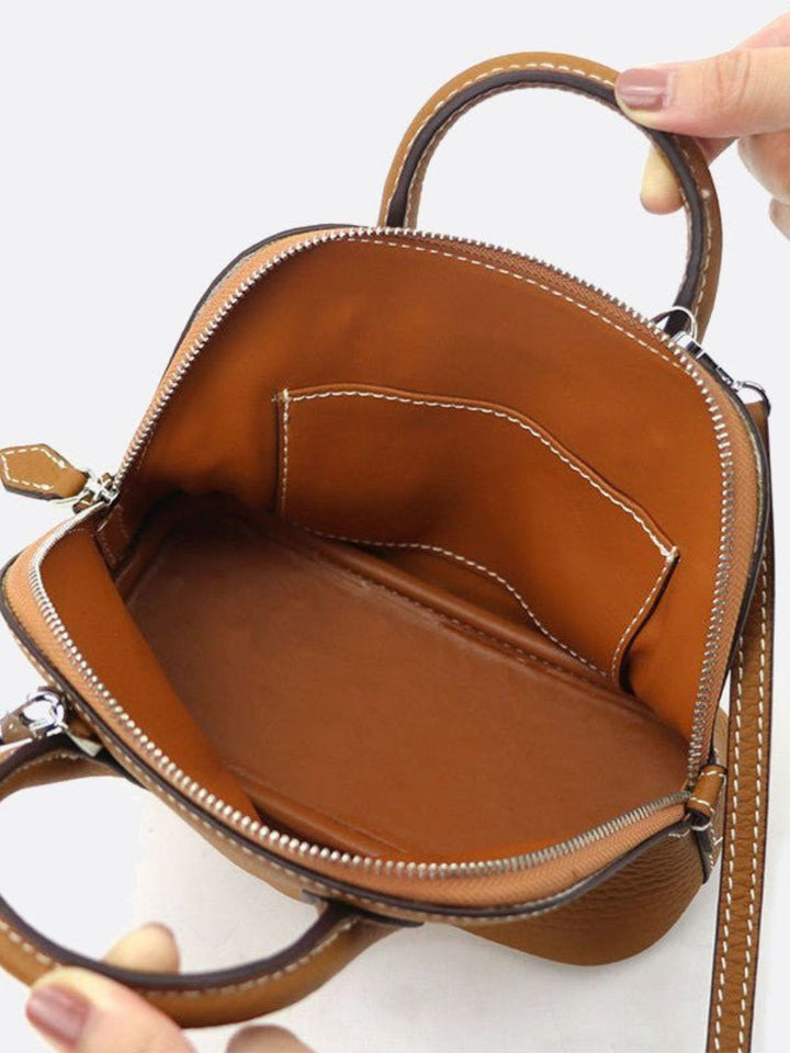 Petit sac à main cuir avec bandoulière