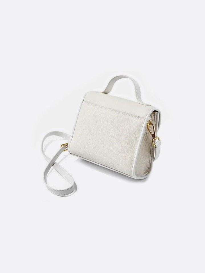 Sac à main carré en cuir