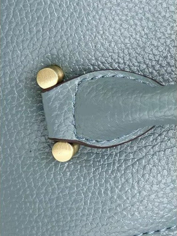 Sac à main cuir forme bowling