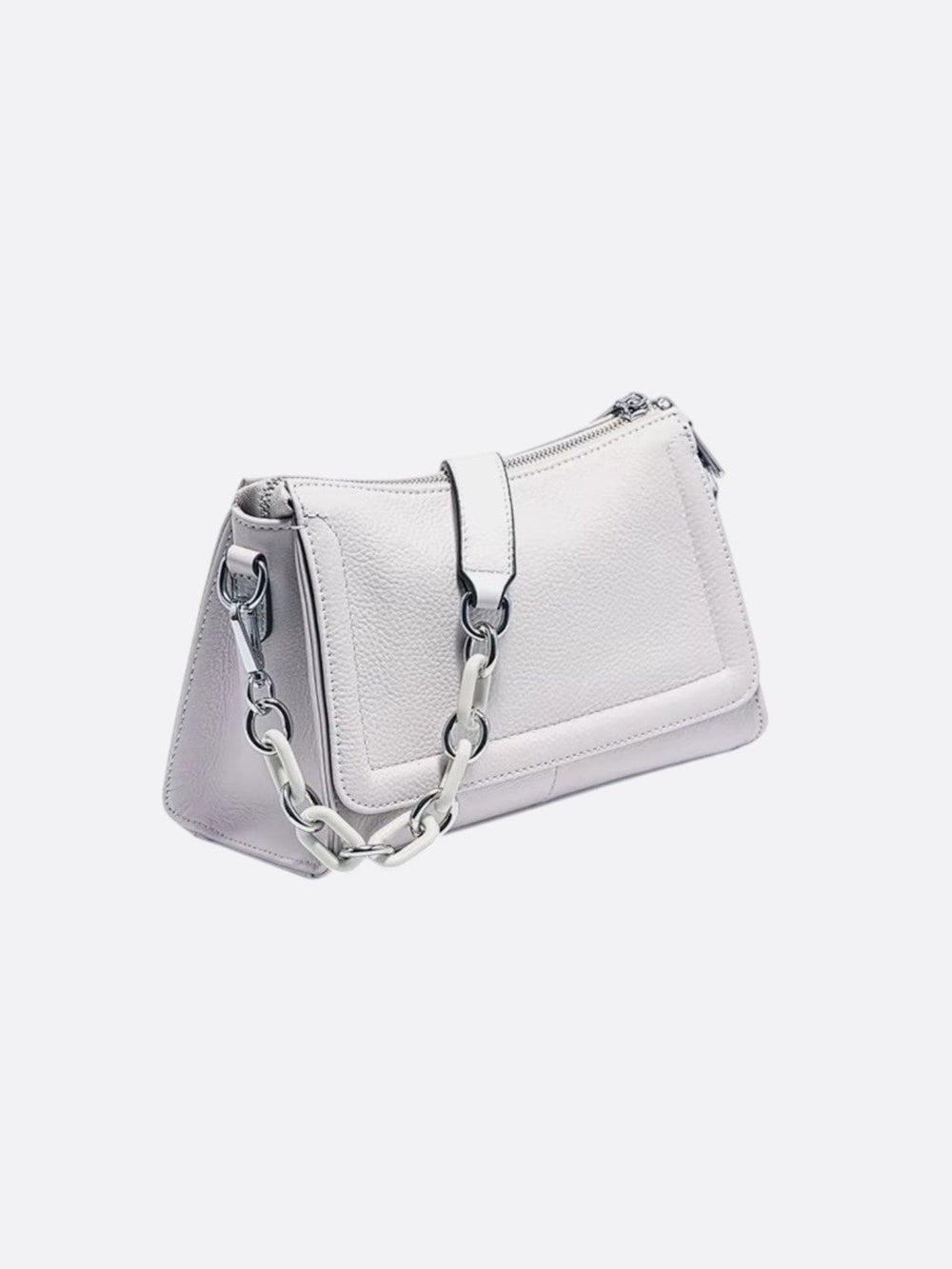 sac bandouliere cuir gris