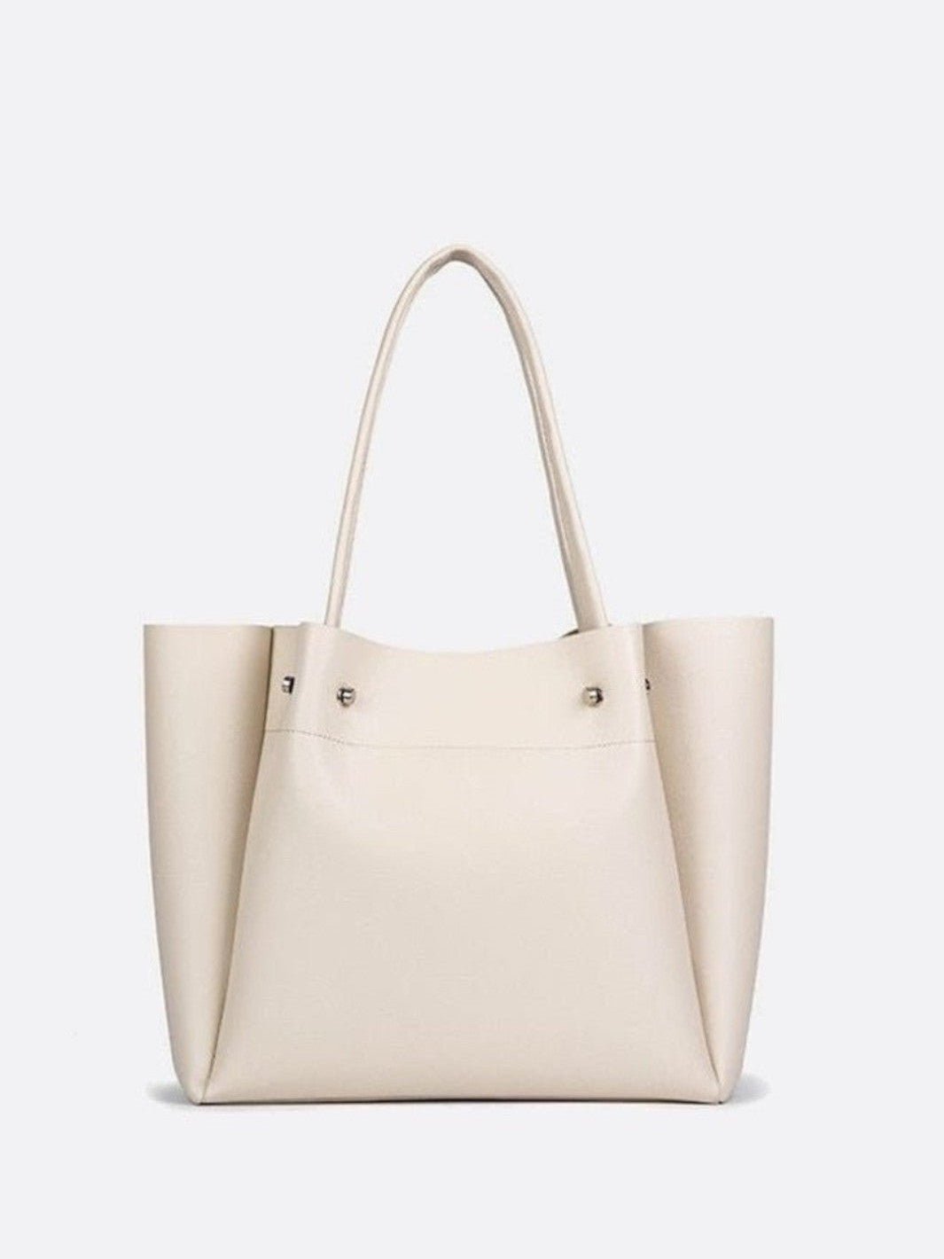 sac cabas cuir blanc