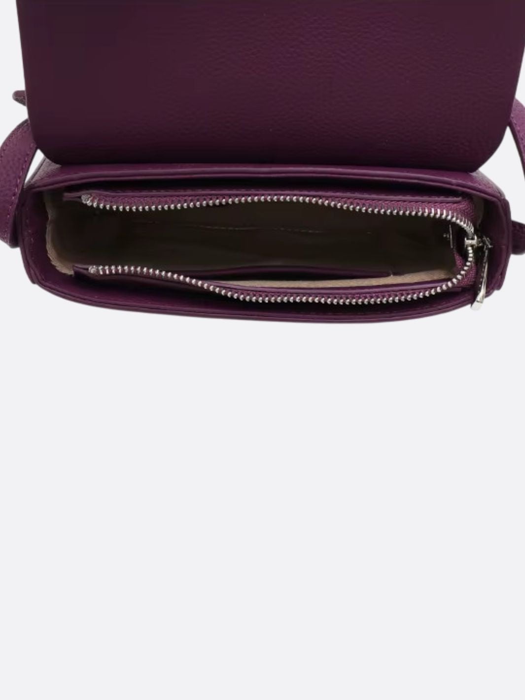 Sac en cuir graine avec bandouliere