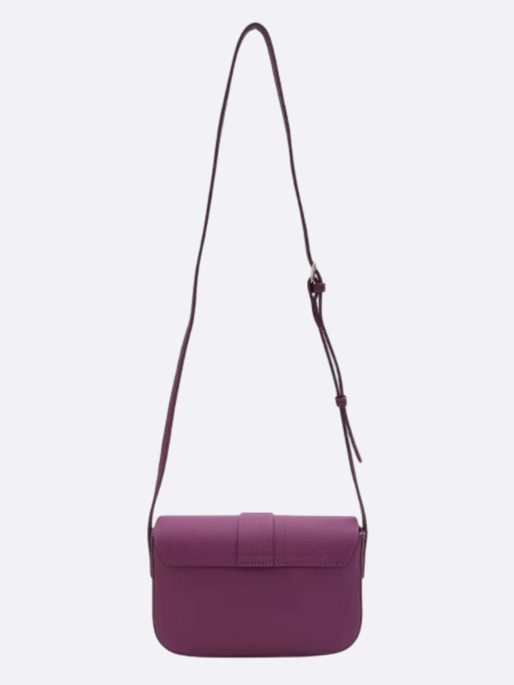 Sac en cuir graine avec bandouliere